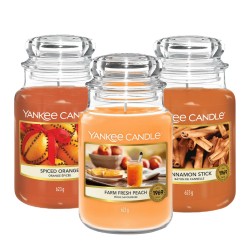 Cinnamon Stick, Spiced Orange, Farm Fresh Peach Zestaw świec - Yankee Candle