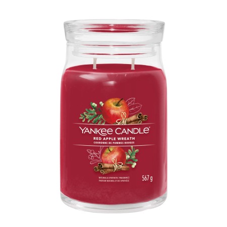 RED APPLE WREATH Świeca duża - Yankee Candle