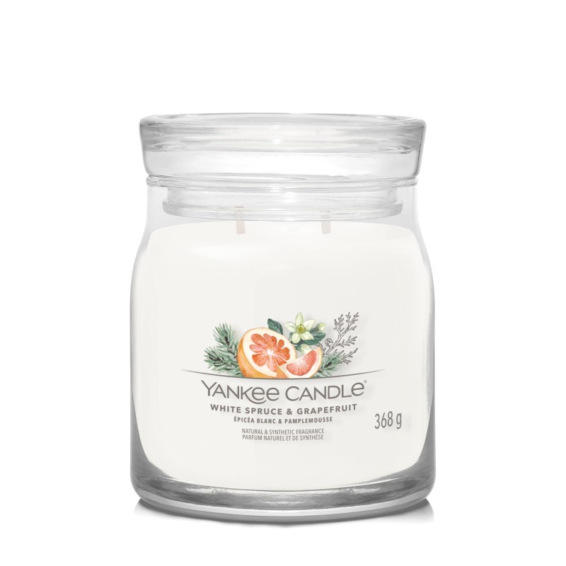 WHITE SPRUCE & GRAPEFRUIT Świeca średnia - Yankee Candle