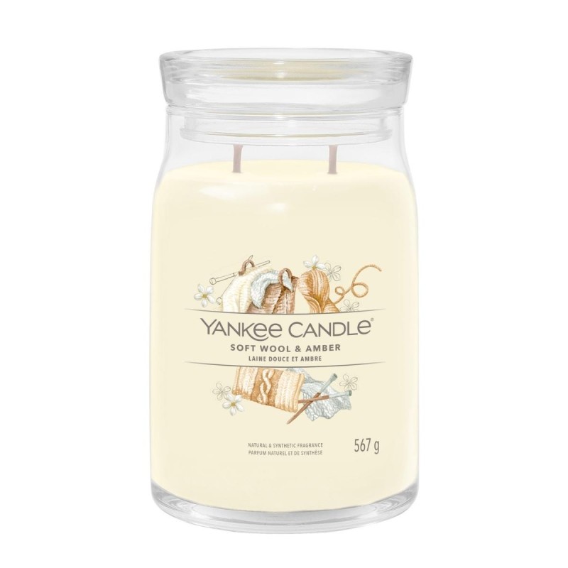 SOFT WOOL & AMBER Świeca duża - Yankee Candle