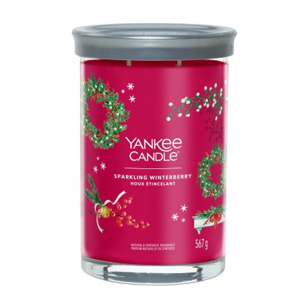 SPARKLING WINTERBERRY Tumbler z 2 knotami - Yankee Candle