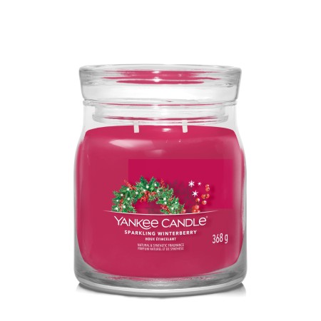 SPARKLING WINTERBERRY Świeca średnia - Yankee Candle