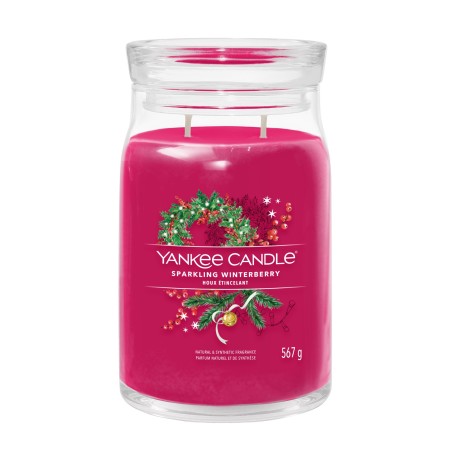 SPARKLING WINTERBERRY Świeca duża - Yankee Candle