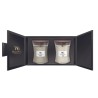ZESTAW PREZENTOWY 2 ŚWIECE ŚREDNIE (LINEN, FIRESIDE) - WoodWick