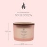 STILLNESS & PURITY (ROSE WATER) ŚWIECA DUŻA Z 3 KNOTAMI - Chesapeake Bay Candle