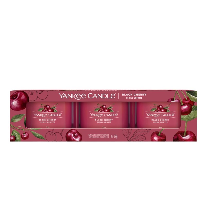 BLACK CHERRY Świece mini - 3 pack - Yankee Candle