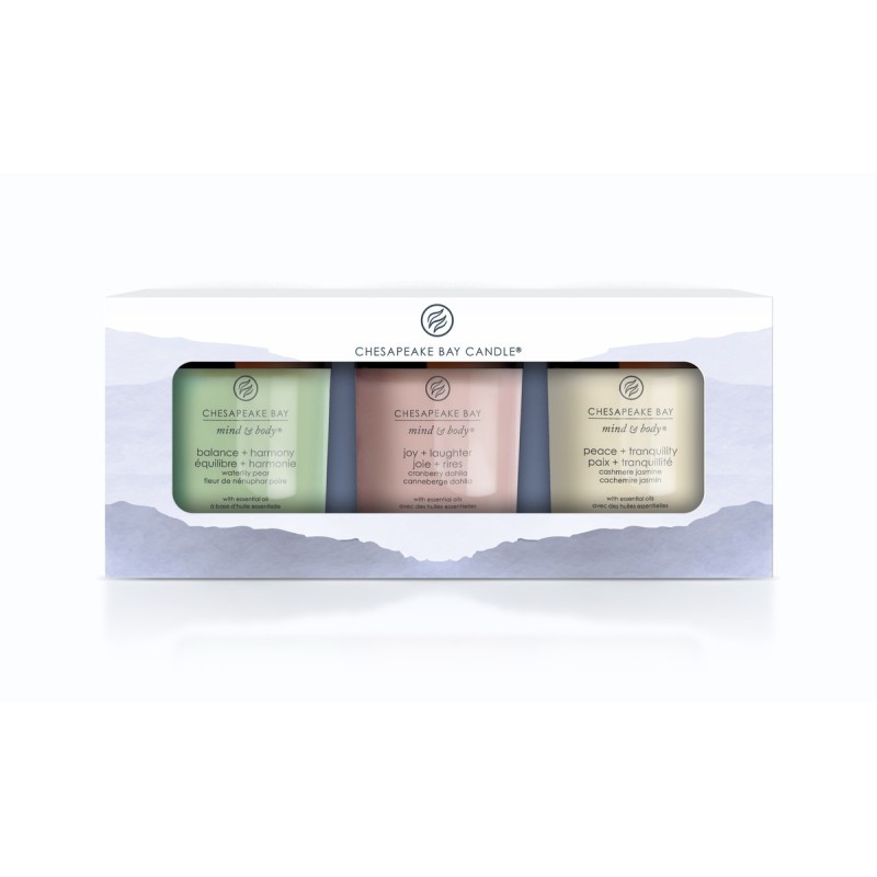 Wellness Zestaw 3 świec małych - Chesapeake Bay Candle