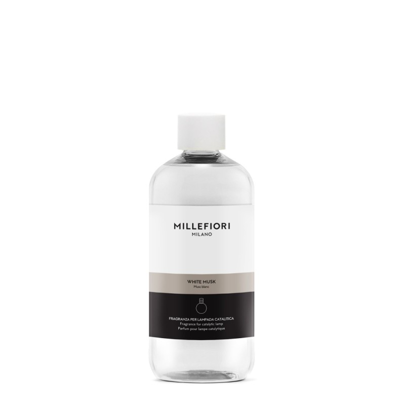 WHITE MUSK Uzupełniacz do lampy katalitycznej 500ml CATALYTIC - Millefiori WHITE MUSK Uzupełniacz do lampy katalitycznej 500ml CATALYTIC - Millefiori