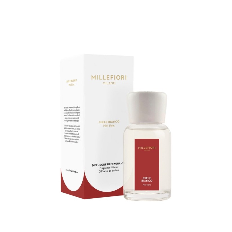 MIELE BIANCO Zestaw prezentowy pałeczki zapachowe 250ml MILLEFIORI MILANO - Millefiori