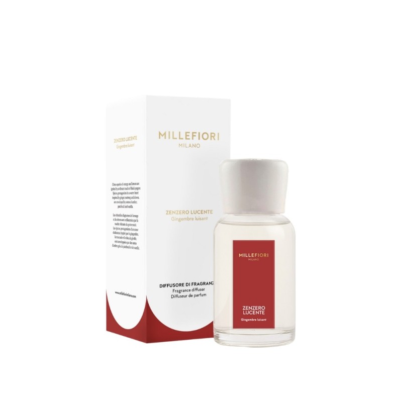 ZENZERO LUCENTE Zestaw prezentowy pałeczki zapachowe 250ml MILLEFIORI MILANO - Millefiori ZENZERO LUCENTE Zestaw prezentowy pałeczki zapachowe 250ml MILLEFIORI MILANO - Millefiori