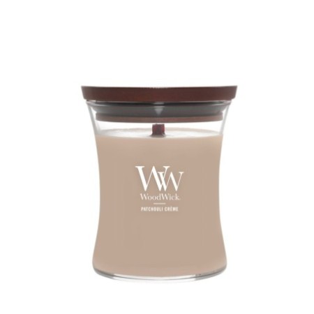 PATCHOULI CREME ŚWIECA ŚREDNIA - WoodWick