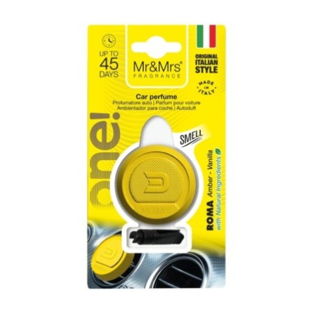 ROMA (AMBER-VANILLA) Odświeżacz do samochodu ONE! - Mr&Mrs Fragrance