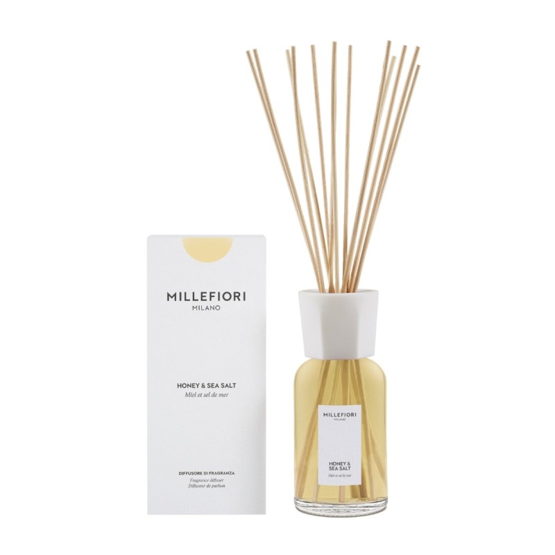 HONEY & SEA SALT Pałeczki zapachowe 500ml MILLEFIORI MILANO - Millefiori