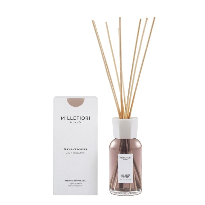 SILK & RICE POWDER Pałeczki zapachowe 250 ml MILLEFIORI MILANO - Millefiori