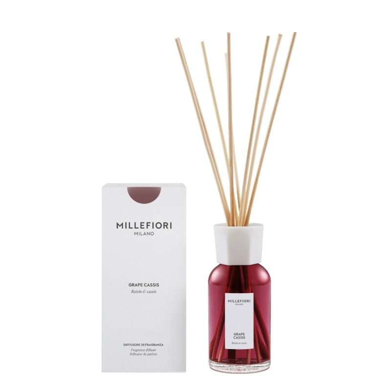 GRAPE CASSIS Pałeczki zapachowe 250 ml MILLEFIORI MILANO - Millefiori