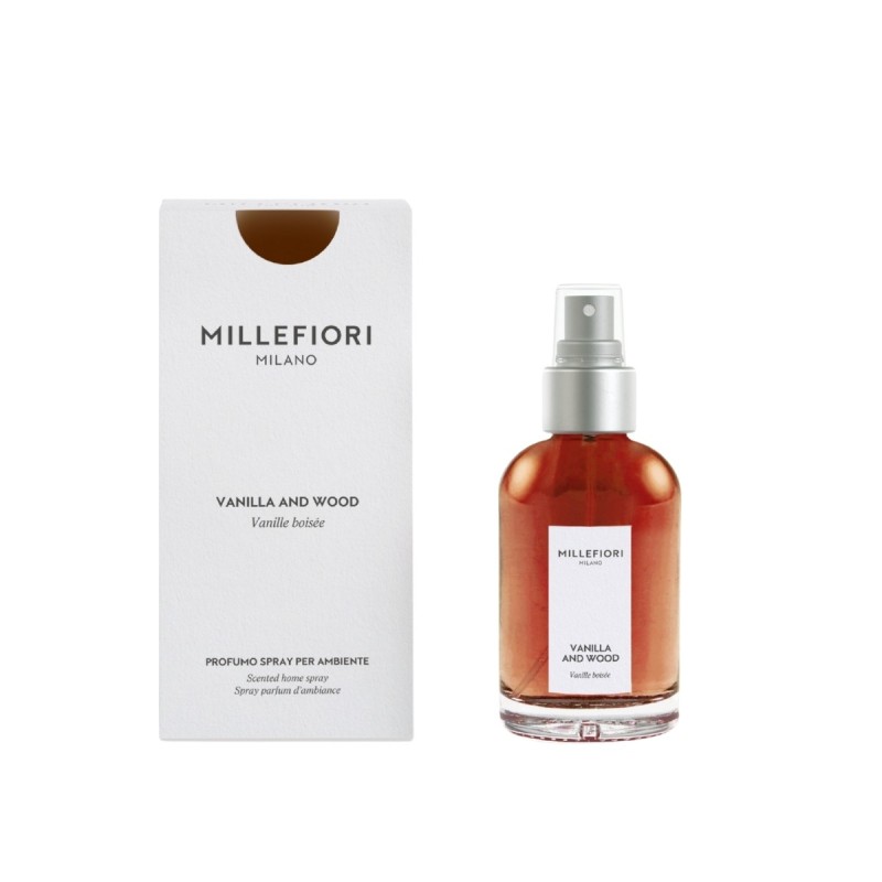 VANILLA & WOOD Perfumy do wnętrz 100 ml MILLEFIORI MILANO - Millefiori
