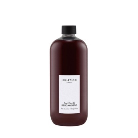 SANDALO BERGAMOTTO Uzupełniacz do pałeczek 500 ml MILLEFIORI MILANO - Millefiori