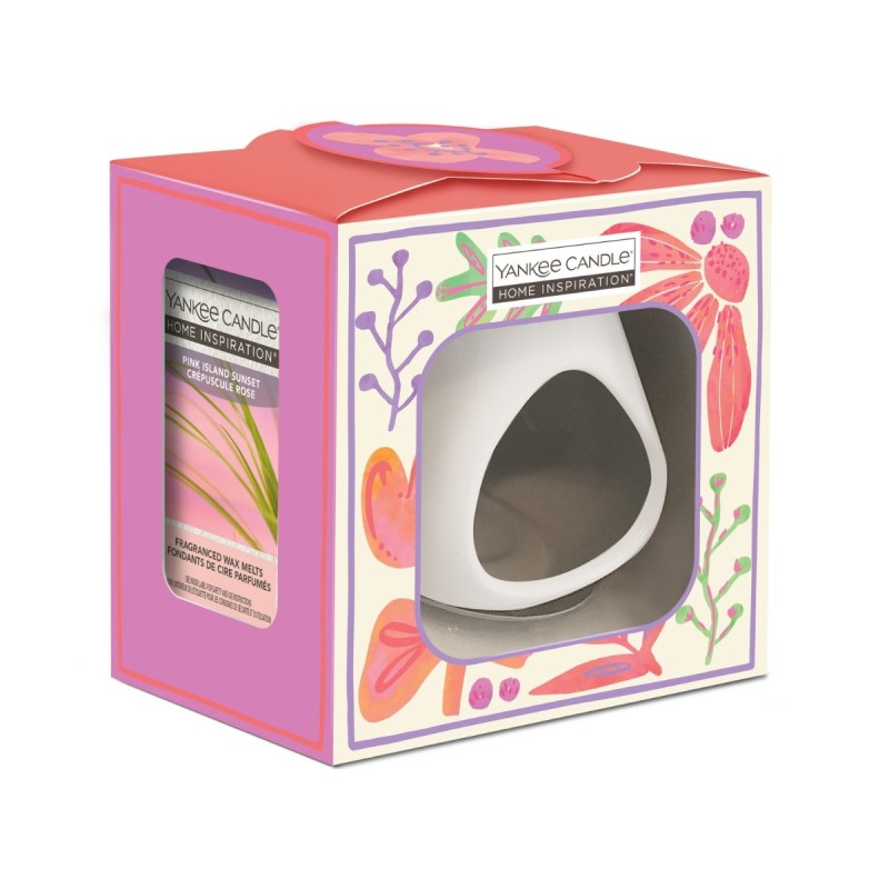 FLOWERS Zestaw kominek z woskiem - Home Inspiration