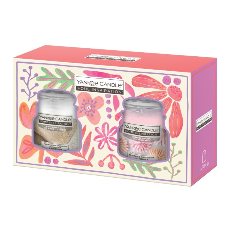 FLOWERS Zestaw 2 małych świec - Home Inspiration