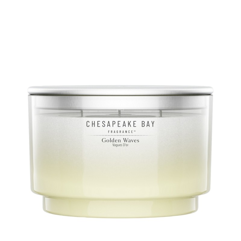 GOLDEN WAVES Świeca duża z 3 knotami - Chesapeake Bay Fragrance