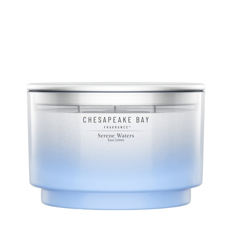 SERENE WATERS Świeca duża z 3 knotami - Chesapeake Bay Fragrance