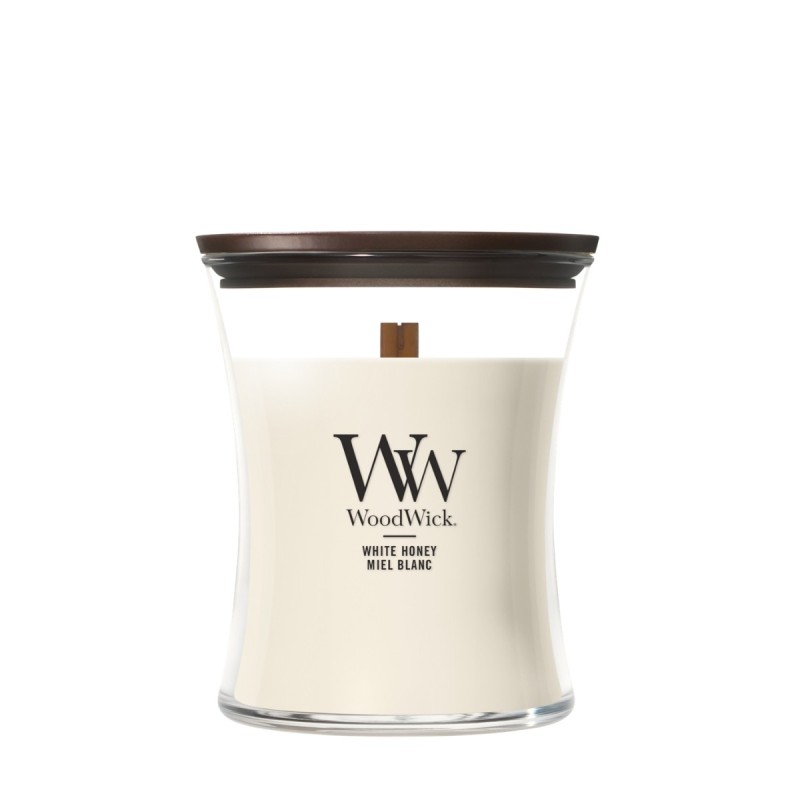 WHITE HONEY ŚWIECA ŚREDNIA - WoodWick