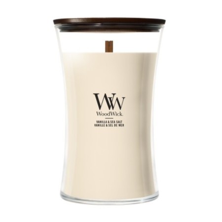 VANILLA & SEA SALT ŚWIECA DUŻA - WoodWick