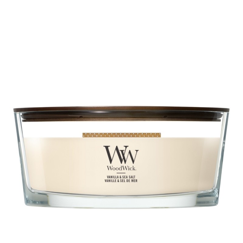 VANILLA & SEA SALT ŚWIECA ELIPSA - WoodWick