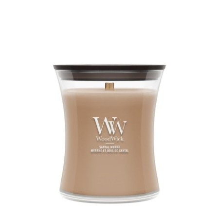 SANTAL MYRRH ŚWIECA ŚREDNIA - WoodWick