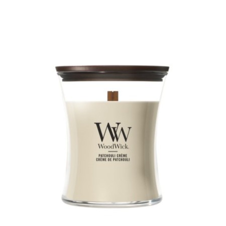 PATCHOULI CREME ŚWIECA ŚREDNIA - WoodWick