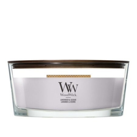 LAVENDER & CEDAR ŚWIECA ELIPSA - WoodWick