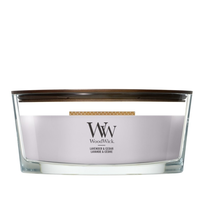 LAVENDER & CEDAR ŚWIECA ELIPSA - WoodWick