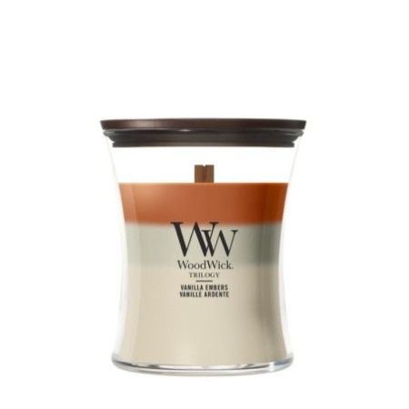 VANILLA EMBERS ŚWIECA ŚREDNIA - WoodWick