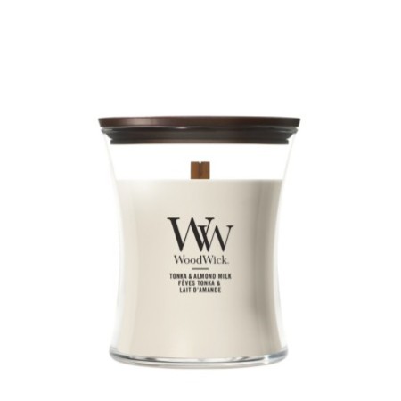 TONKA & ALMOND MILK ŚWIECA ŚREDNIA - WoodWick