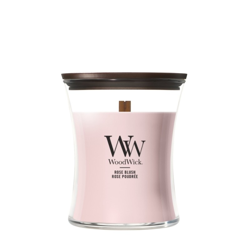 ROSE BLUSH ŚWIECA ŚREDNIA - WoodWick