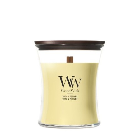 YUZU & VETIVER ŚWIECA ŚREDNIA - WoodWick