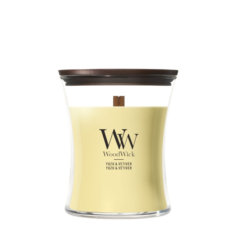 YUZU & VETIVER ŚWIECA ŚREDNIA - WoodWick