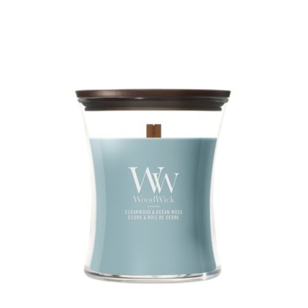 CEDARWOOD & OCEAN MOSS ŚWIECA ŚREDNIA - WoodWick