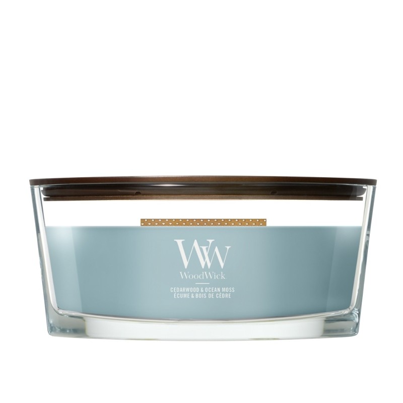 CEDARWOOD & OCEAN MOSS ŚWIECA ELIPSA - WoodWick