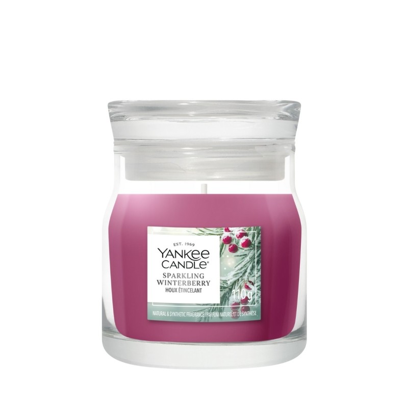 SPARKLING WINTERBERRY Świeca mała - Yankee Candle