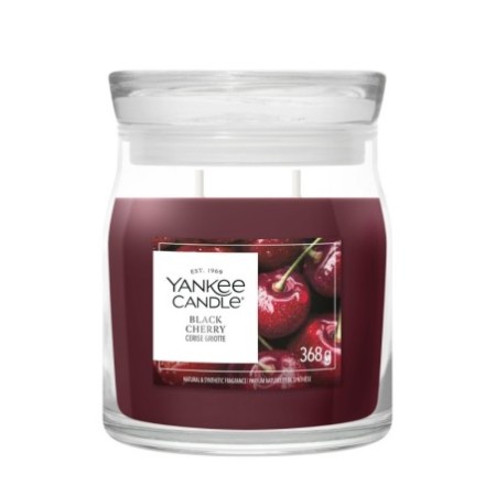 BLACK CHERRY Świeca średnia - Yankee Candle