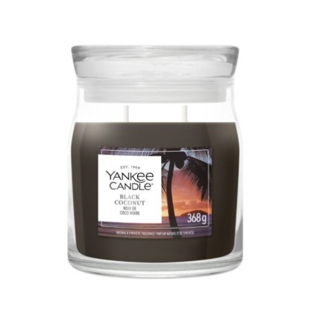 BLACK COCONUT Świeca średnia - Yankee Candle