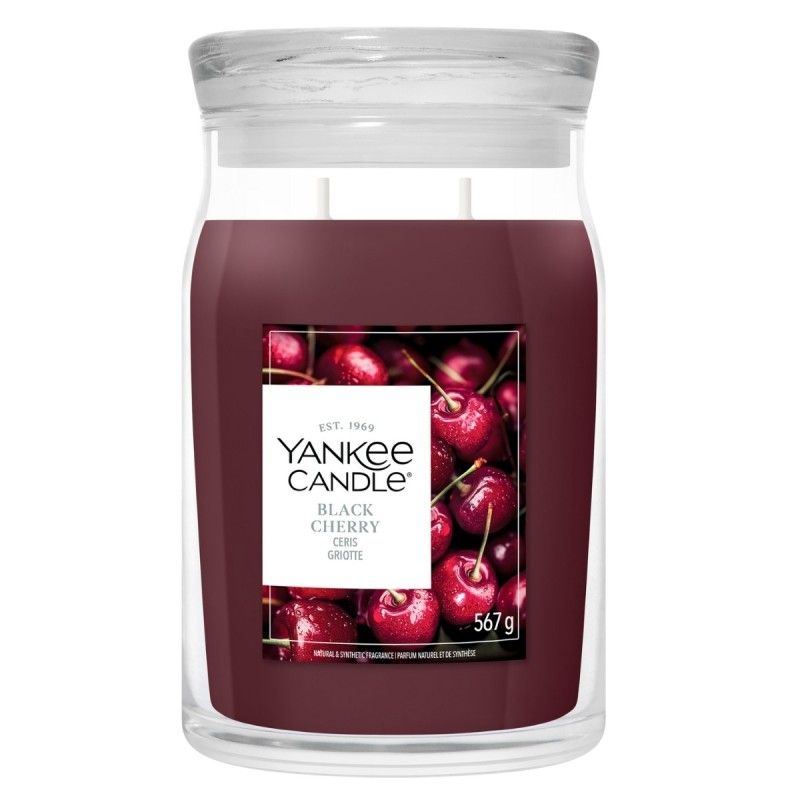 BLACK CHERRY Świeca duża - Yankee Candle