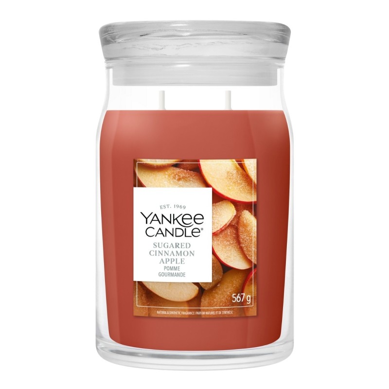 SUGARED CINNAMON APPLE Świeca duża - Yankee Candle