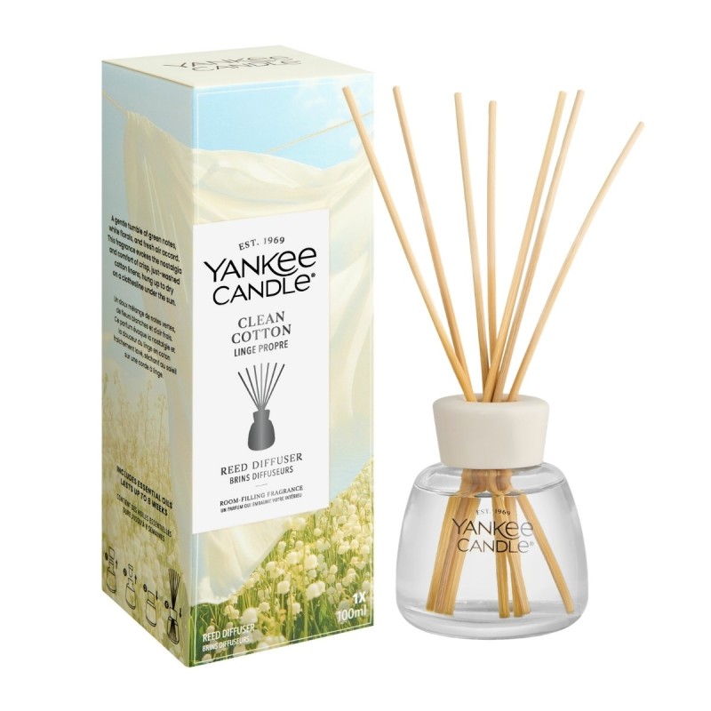 CLEAN COTTON® Pałeczki zapachowe 100ml - Yankee Candle