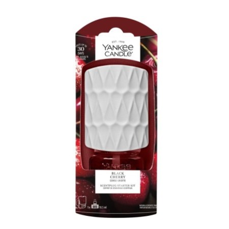 BLACK CHERRY Elektryczny odświeżacz - zestaw startowy - Yankee Candle