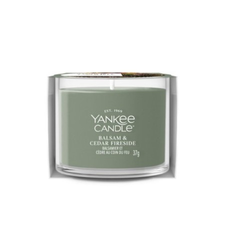 BALSAM & CEDAR FIRESIDE Świeca mini - Yankee Candle