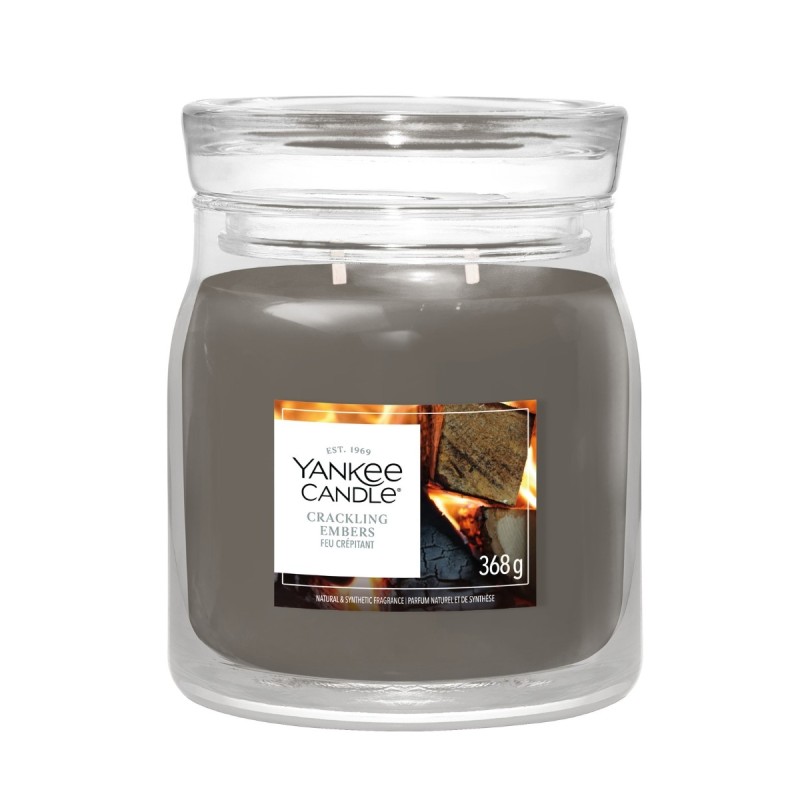 CRACKLING EMBERS Świeca średnia - Yankee Candle