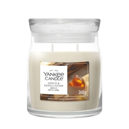 AMBER & SANDALWOOD Świeca średnia - Yankee Candle