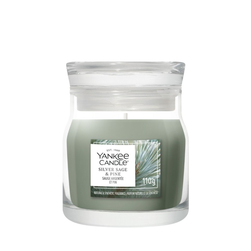 SILVER SAGE & PINE Świeca mała - Yankee Candle